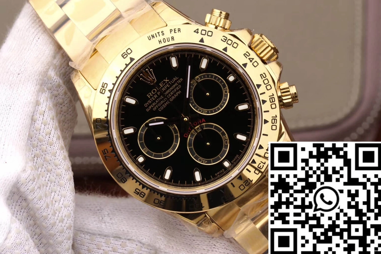 Yellow Daytona Gold Dial M116508-0004 Rolex Black JH Factory Cosmograph 0206